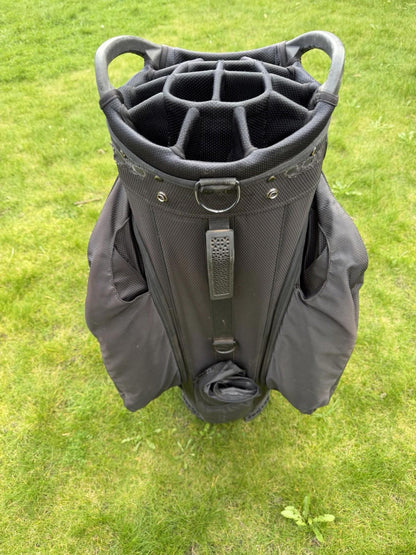 TITLEIST STA DRY 15 GOLF CART/TROLLEY BAG / 15 Way Divide / Brown/Black / GOOD