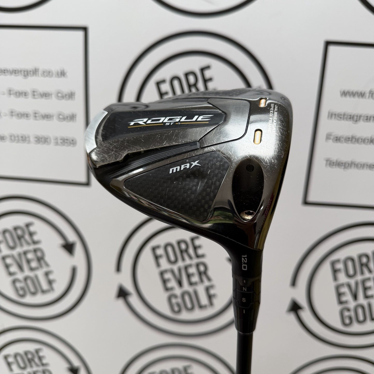 CALLAWAY ROGUE ST MAX DRIVER / 12 Degree / Mens RH / 40g Reg Flex / GOOD USED