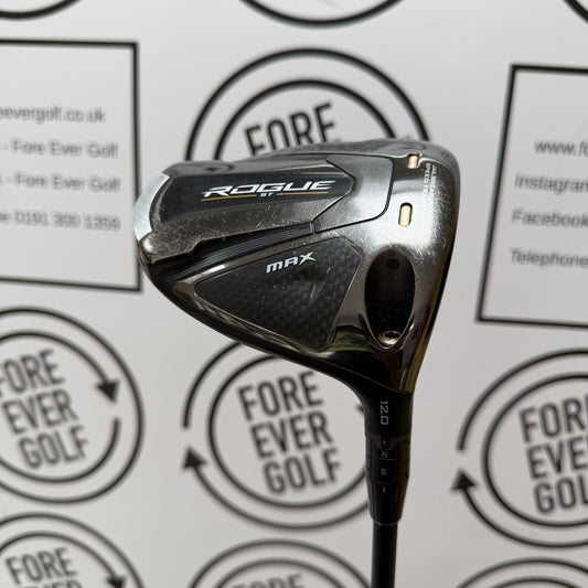 CALLAWAY ROGUE ST MAX DRIVER / 12 Degree / Mens RH / 40g Reg Flex / GOOD USED