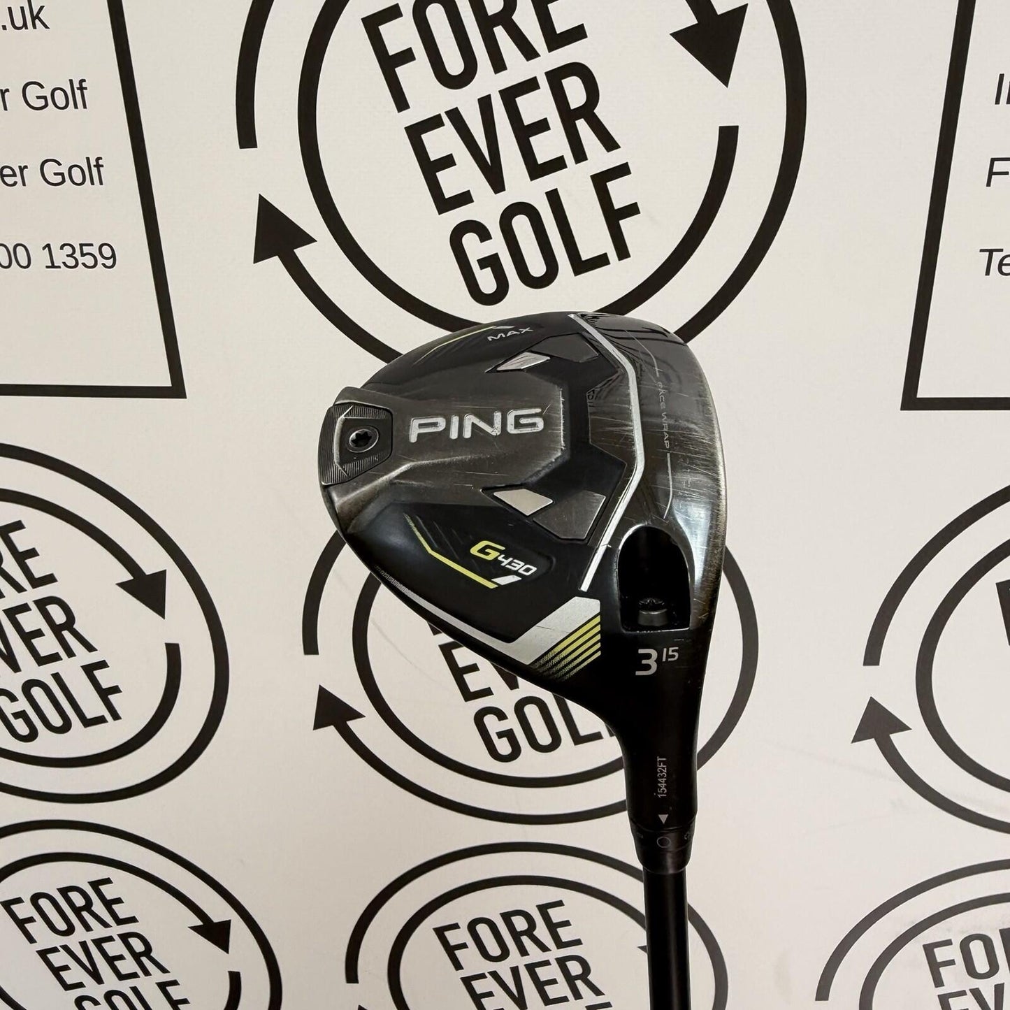 PING G430 MAX 3 WOOD / 15 Degree / Mens RH / 65g Stiff Flex / GOOD USED