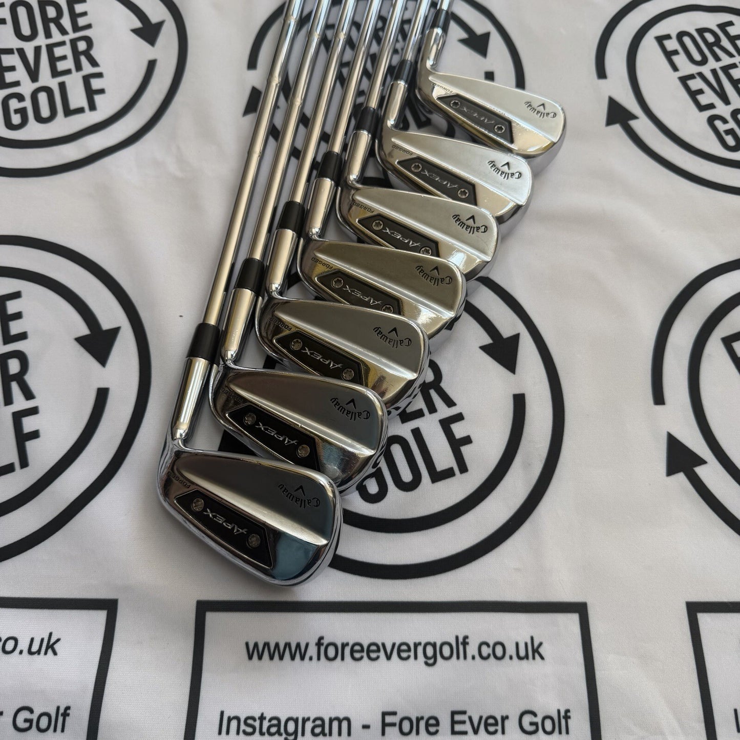 CALLAWAY APEX Ai150 IRONS / 4 - PW / Mens RH / 115g Stiff Flex / V.GOOD USED