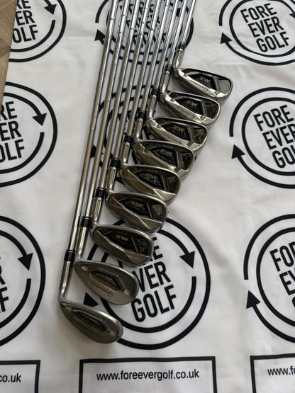 TAYLORMADE M2 IRONS / 5 - PW + GW + SW + LW (9 clubs) / 90g Reg Flex / RH / GOOD