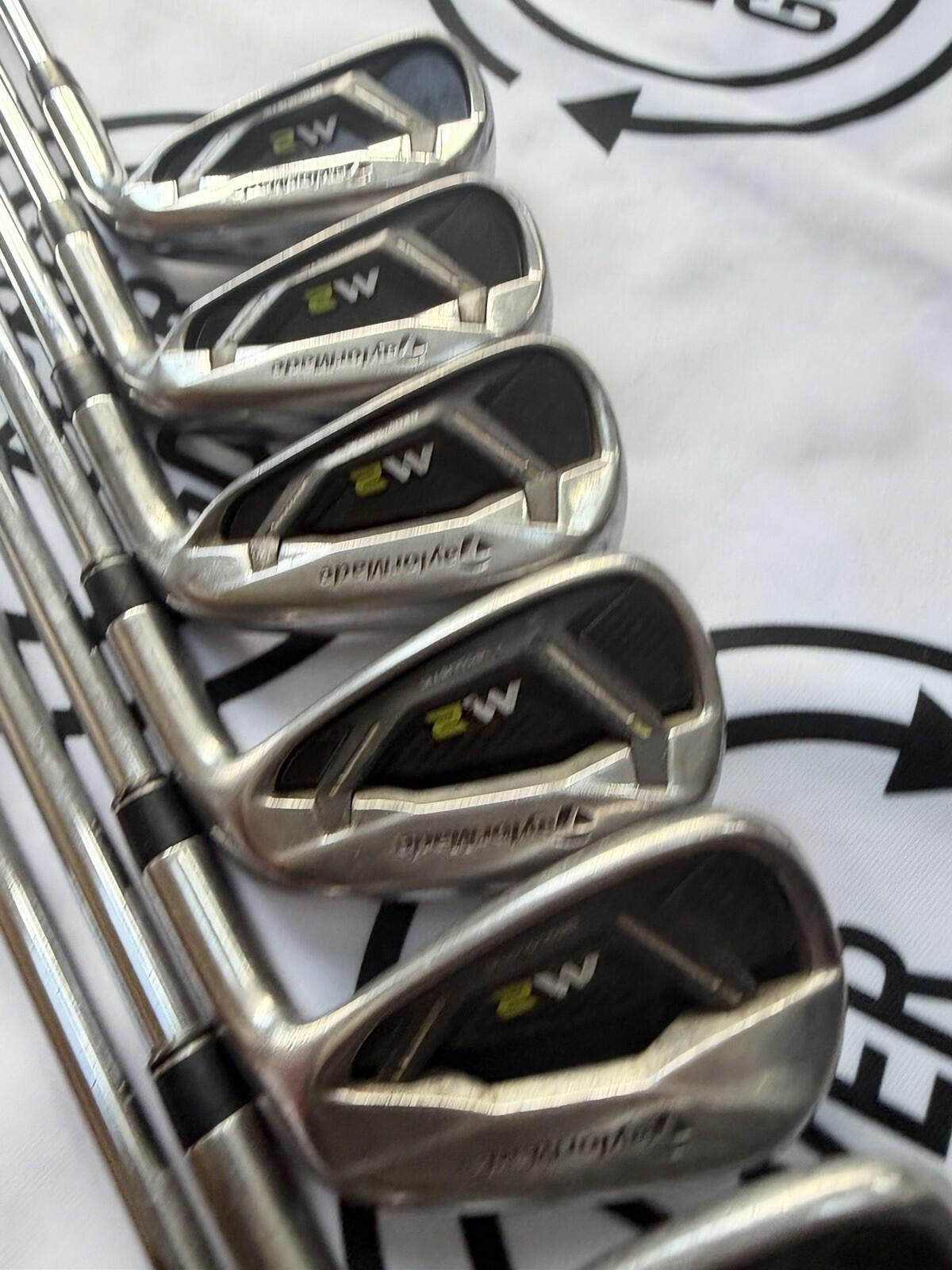 TAYLORMADE M2 IRONS / 5 - PW + SW / RH / 85g Reg Flex / GOOD USED