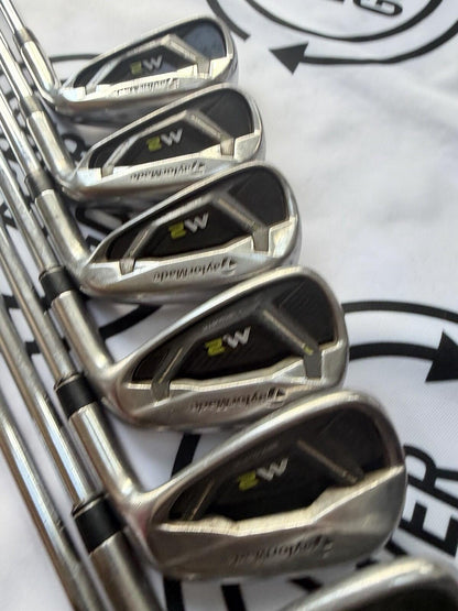 TAYLORMADE M2 IRONS / 5 - PW + SW / RH / 85g Reg Flex / GOOD USED