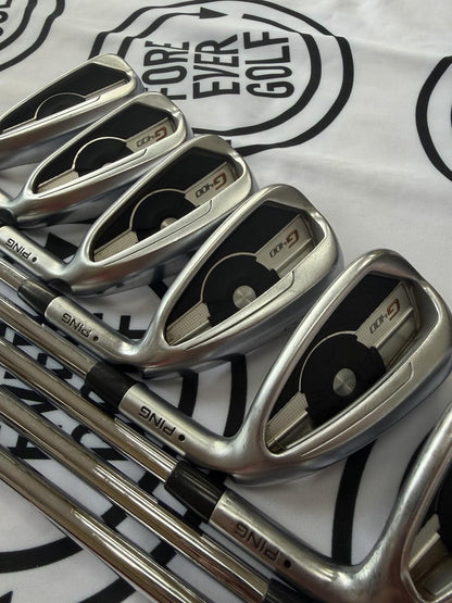 PING G400 IRONS / 5 - PW + UW + SW / Black Dot / 98g Reg Flex / GOOD USED