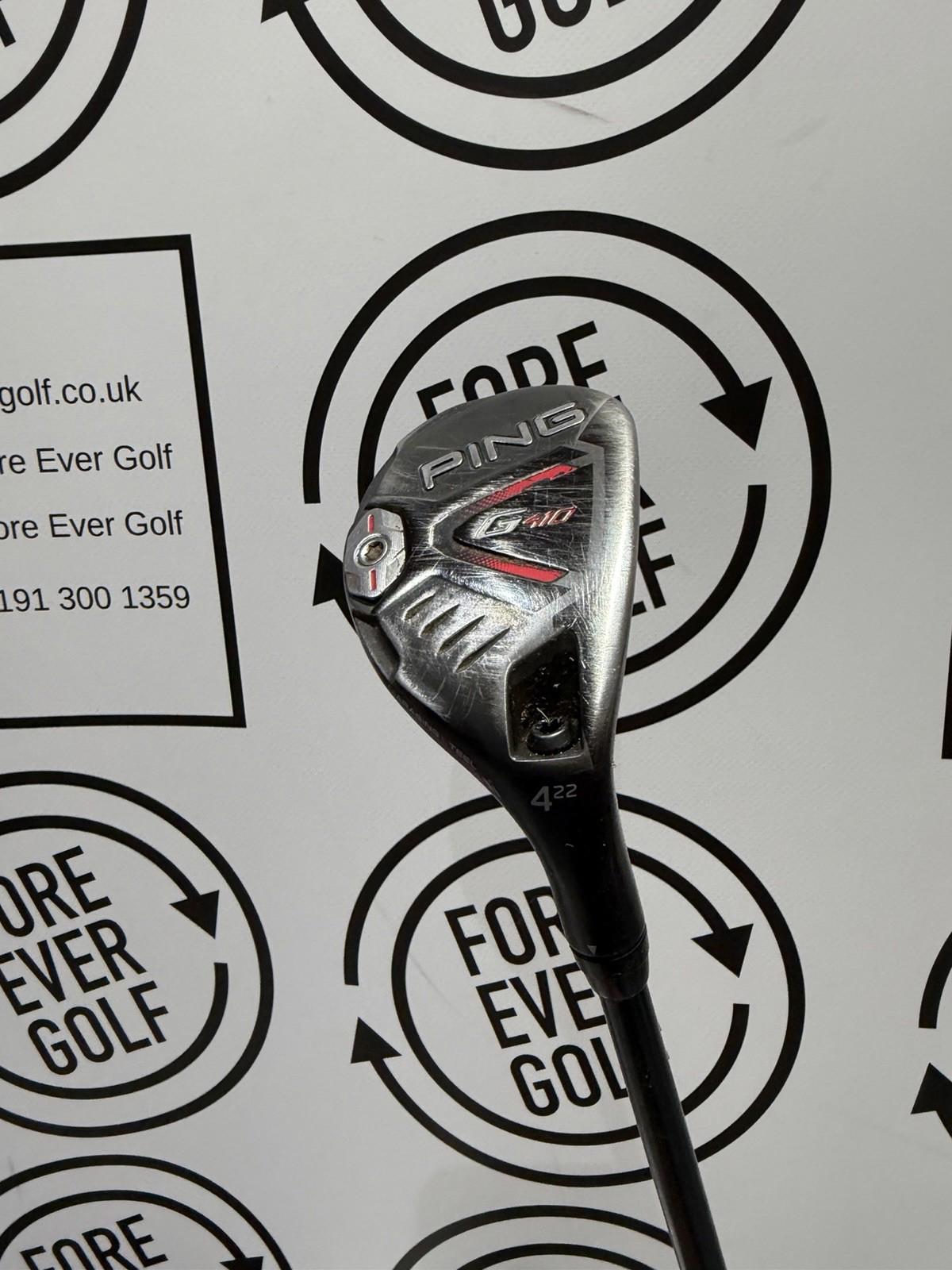 PING G410 4 HYBRID / 22 Degree / RH / 70g Reg Flex / GOOD USED