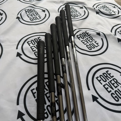 TAYLORMADE SUPER STEEL BURNER IRONS / 5-PW / RH / 80g Reg Flex / GOOD