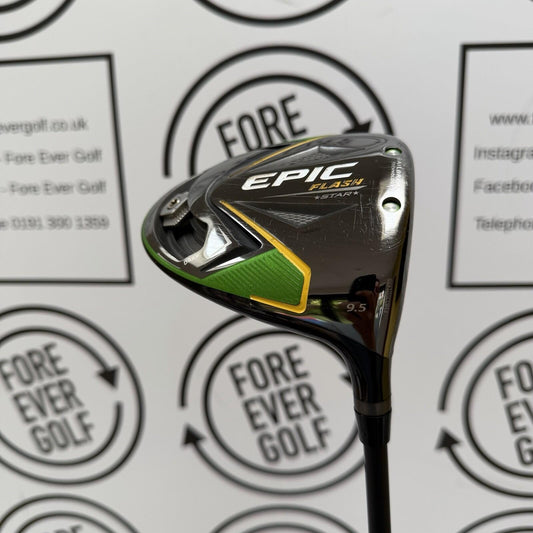 CALLAWAY EPIC FLASH STAR DRIVER / 9.5 Deg / Mens RH / 75g Stiff Flex / V.GOOD