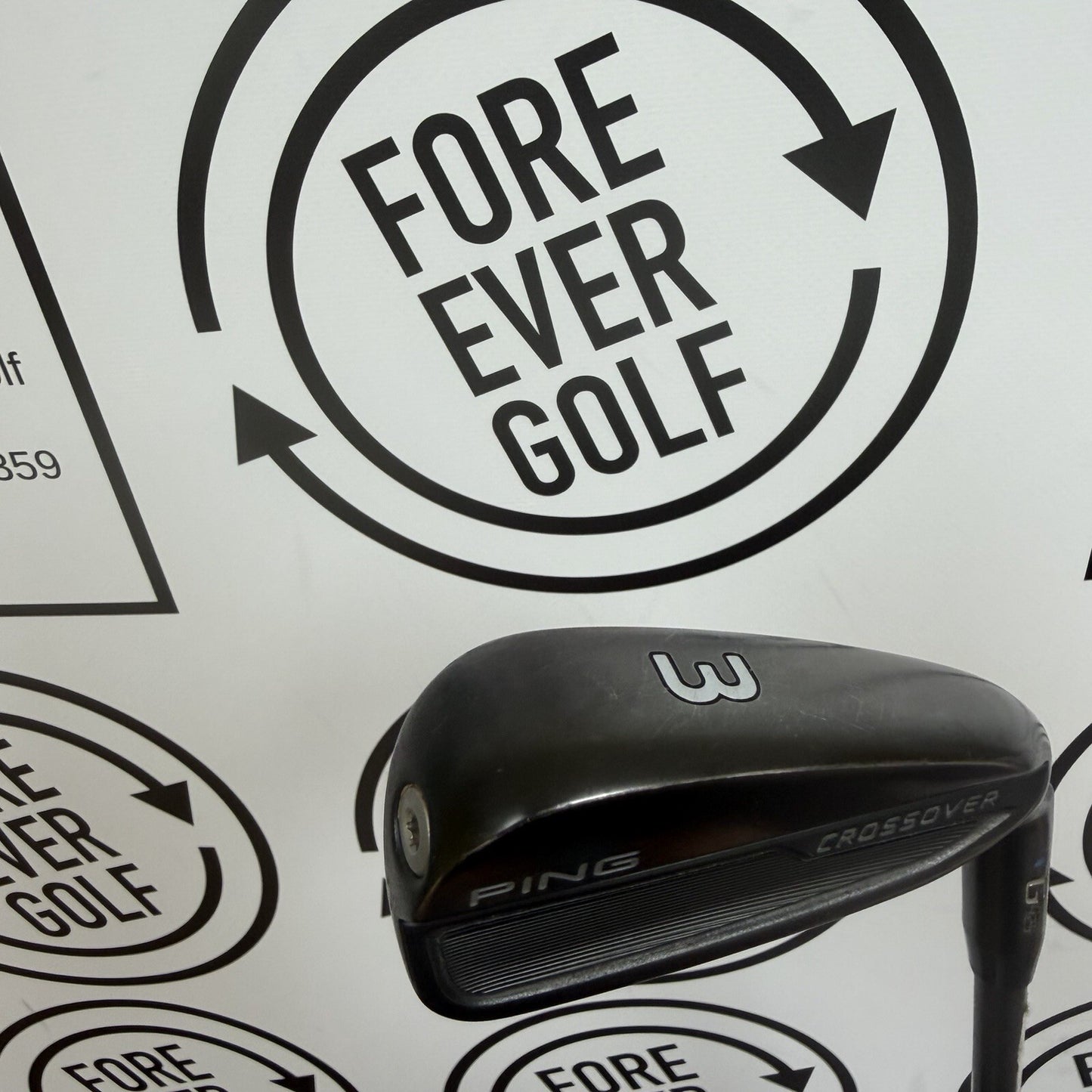 PING G425 CROSSOVER 3 IRON / Blue Dot / Mens RH / 70g Stiff Flex / GOOD USED