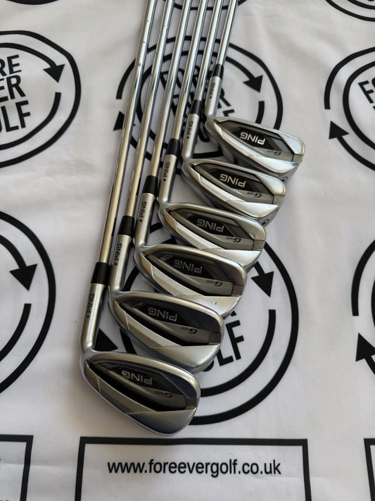 PING G425 IRONS / 5 - PW / BLACK DOT / Mens RH / 98g Reg Flex / V.GOOD USED