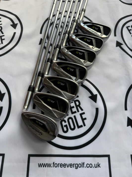 TAYLORMADE M2 IRONS / 5 - PW + SW / RH / 85g Reg Flex / GOOD USED