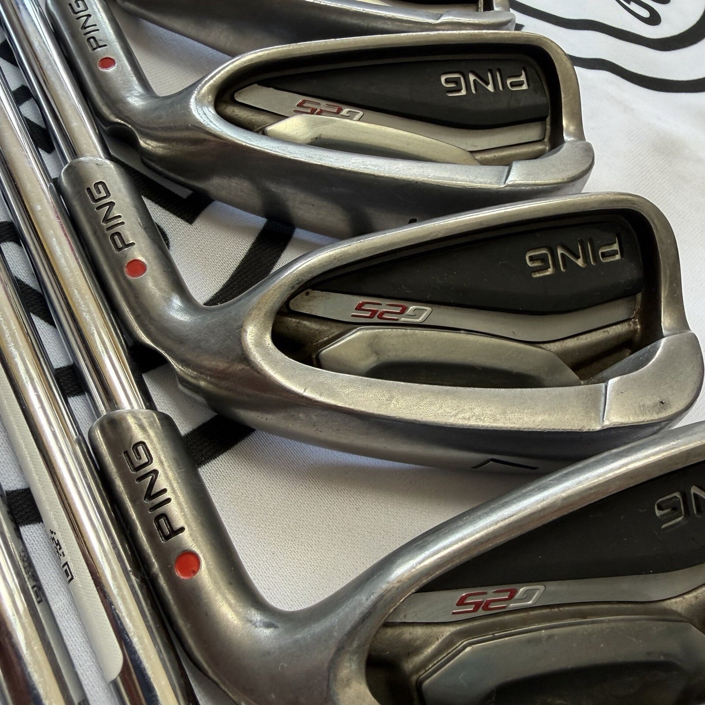 PING G25 IRONS / 5 - PW + SW / RH / Reg Flex / Red Dot / GOOD USED