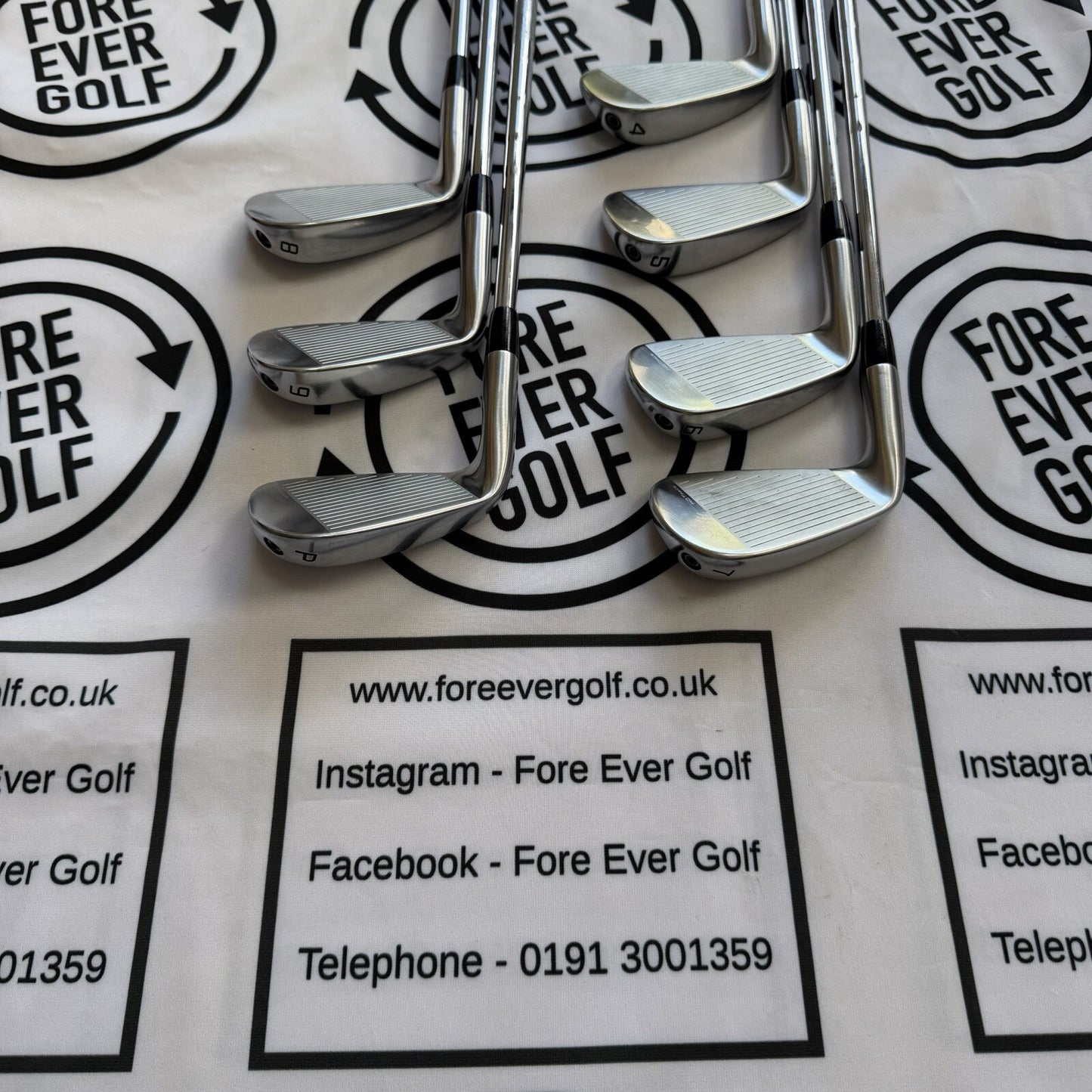 COBRA KING TEC IRONS (2025) / 4 - PW / Mens RH / 105g Stiff Flex / V.GOOD USED