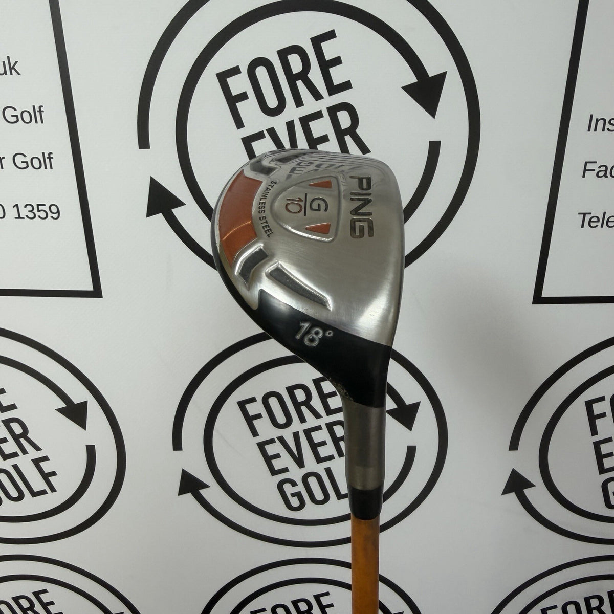 PING G10 3 HYBRID / 18 Deg / Mens RH / 84g Reg Flex / GOOD USED