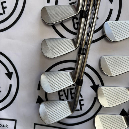 TITLEIST T100 (2021) IRONS / 3 - PW / Mens RH / AWT WHITE Reg Flex Shafts / VGC