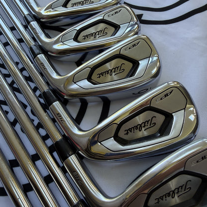 TITLEIST AP3 718 IRONS / 4 - PW + 48 / Mens RH / 120g Stiff Flex / GOOD USED