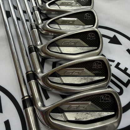WILSON D9 IRONS / 5 - PW + GW + SW / RH /  Regular Flex / GOOD USED