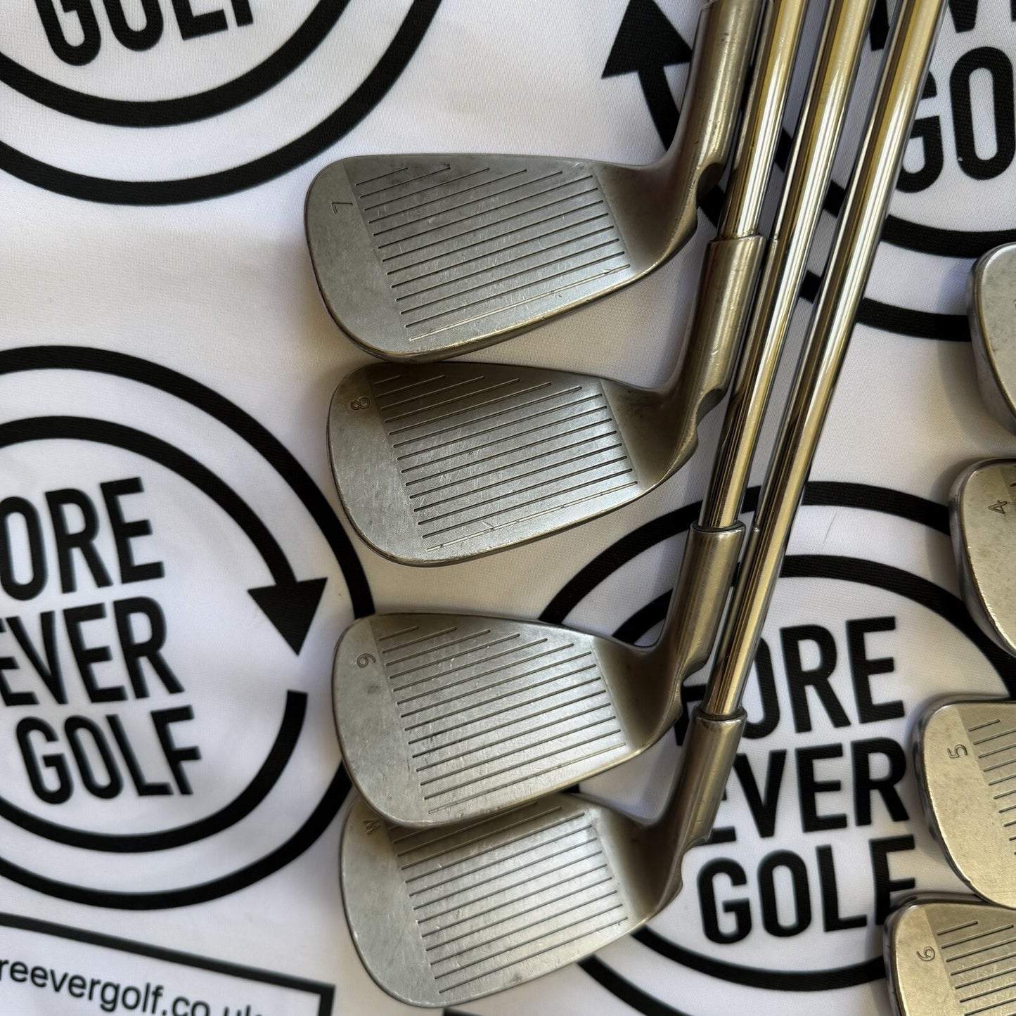 PING i15 IRONS / 3-PW / Mens RH / GREEN DOT / Stiff Flex / OK USED