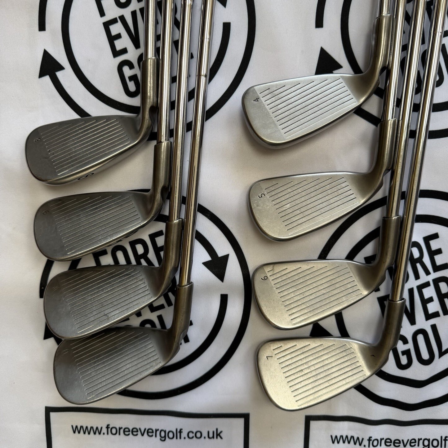 PING G30 IRONS / 4 - PW + UW / RH / Regular Flex / Black Dot / GOOD USED