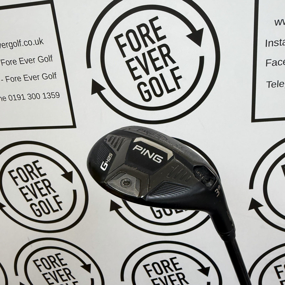 PING G425 3 HYBRID / 19 Deg / RH / 80g Stiff Flex / GOOD USED