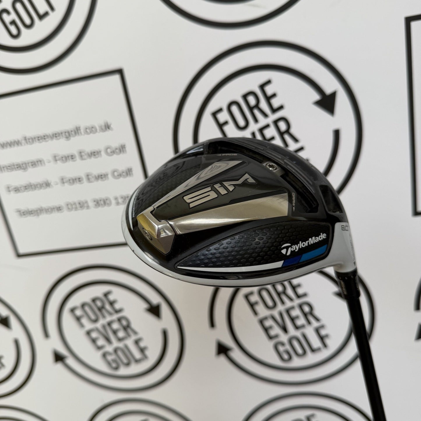 TAYLORMADE SIM DRIVER / 8 Deg / Mens RH / 50g Stiff Flex / GOOD USED