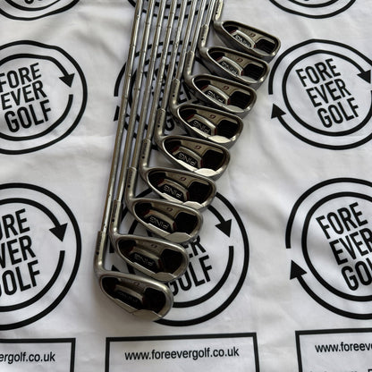 PING G20 IRONS / 4 - PW + UW + SW / RH / Black Dot / Reg Flex / GOOD USED