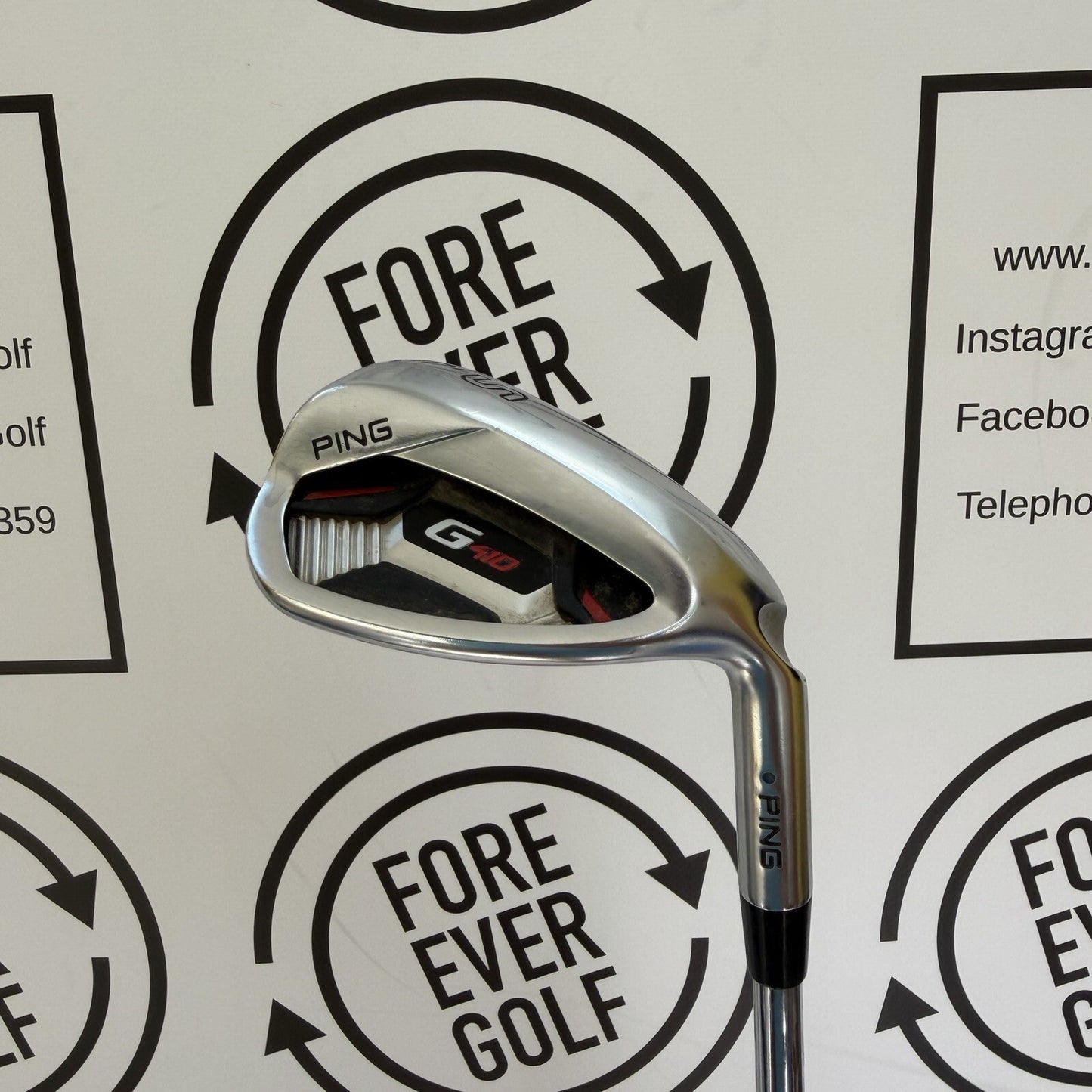 PING G410 SAND WEDGE / Blue Dot / Mens RH / 98g Reg Flex / GOOD USED