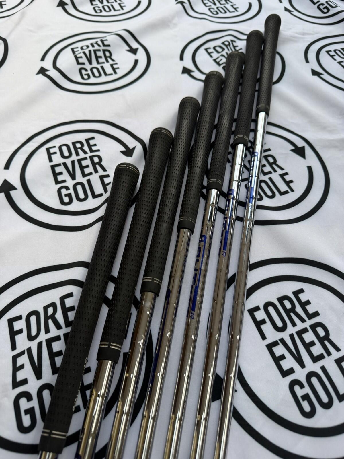 PING G410 IRONS / 5 - PW + SW / Mens RH / 98 Deg / Orange Dot / GOOD USED