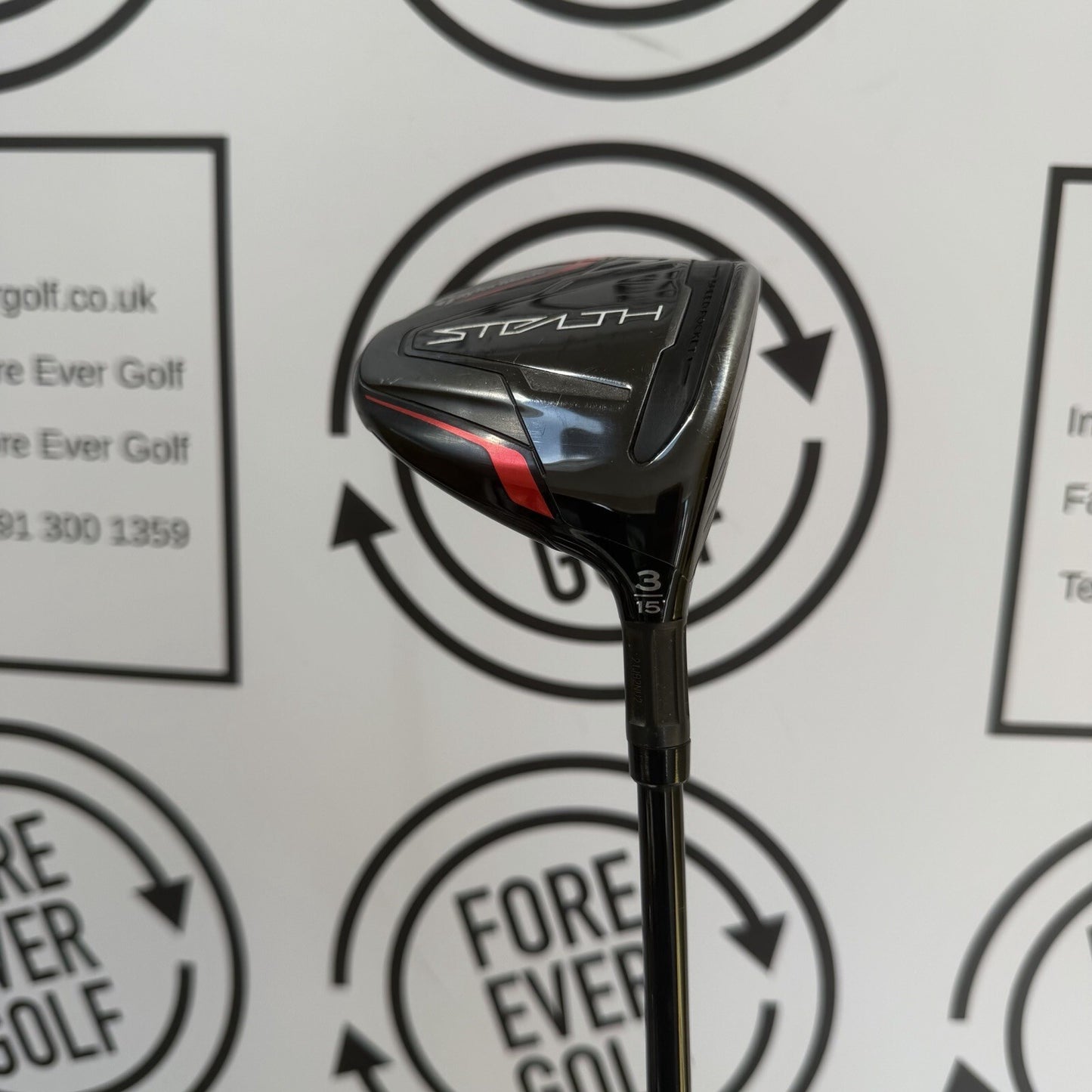 TAYLORMADE STEALTH 3 WOOD / 15 Degree / RH / 60g Stiff Flex / GOOD USED