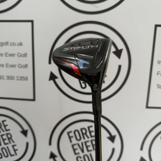 TAYLORMADE STEALTH 3 WOOD / 15 Degree / RH / 60g Stiff Flex / GOOD USED