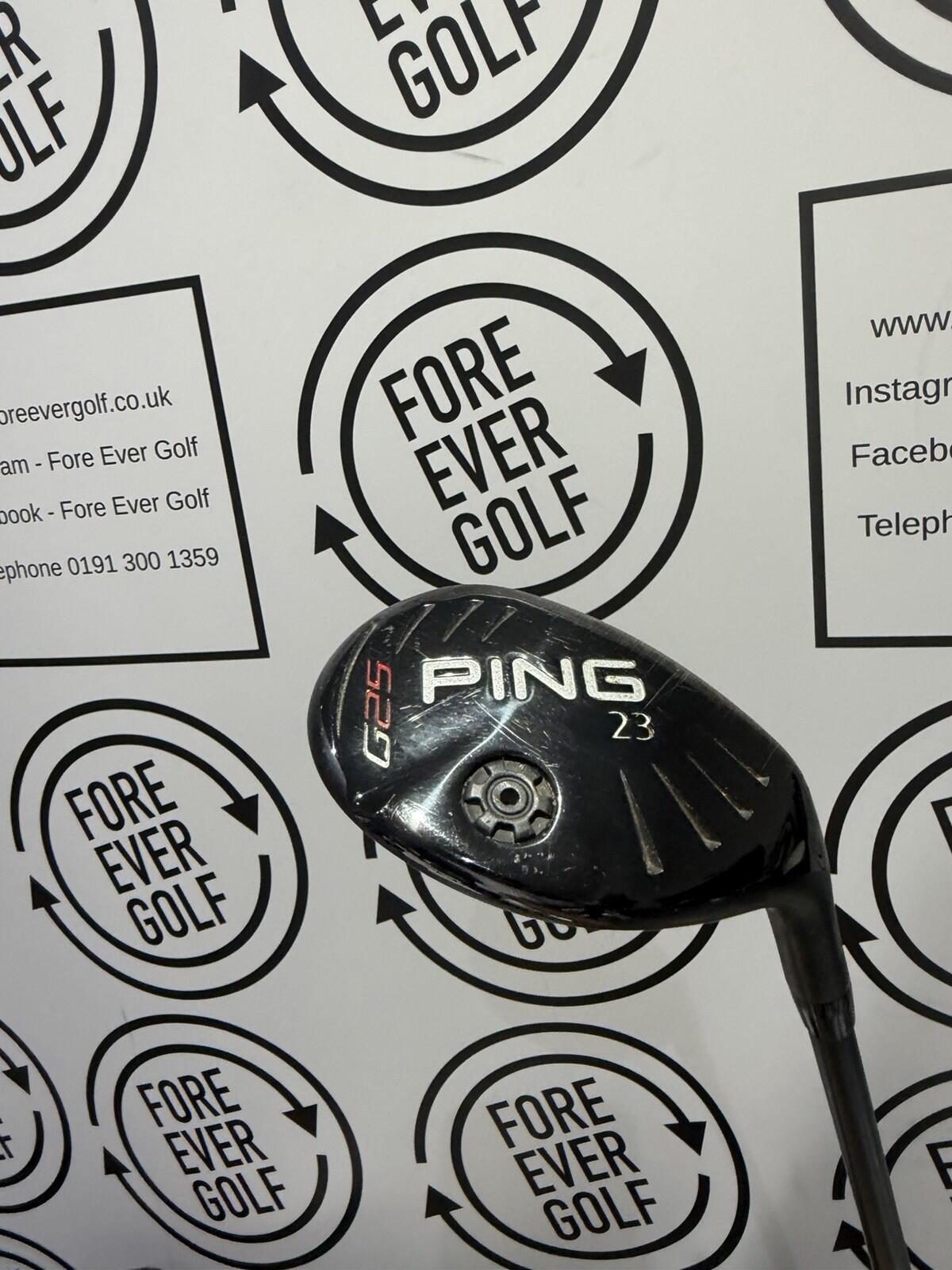 PING G25 5 HYBRID / 23 Degree / Mens RH / Regular Flex / GOOD USED