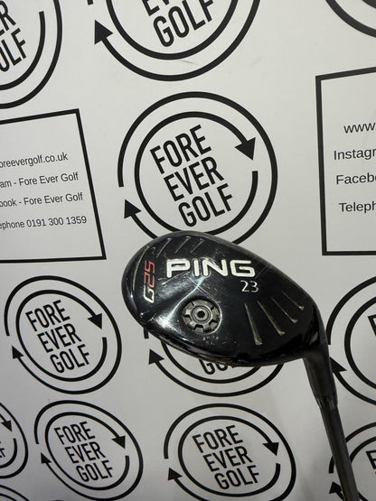 PING G25 5 HYBRID / 23 Degree / Mens RH / Regular Flex / GOOD USED