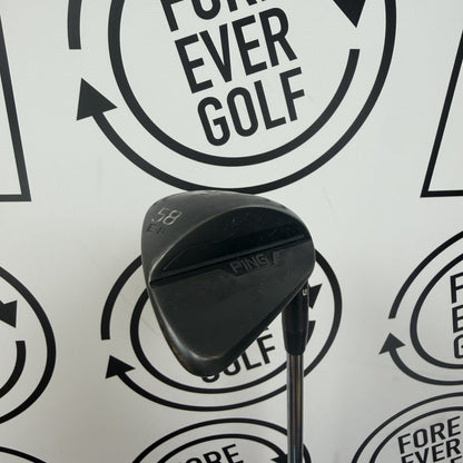 PING S159 LOB WEDGE / 58 Deg (E-8) /  RH / 105g Stiff Flex / Black Dot / GOOD