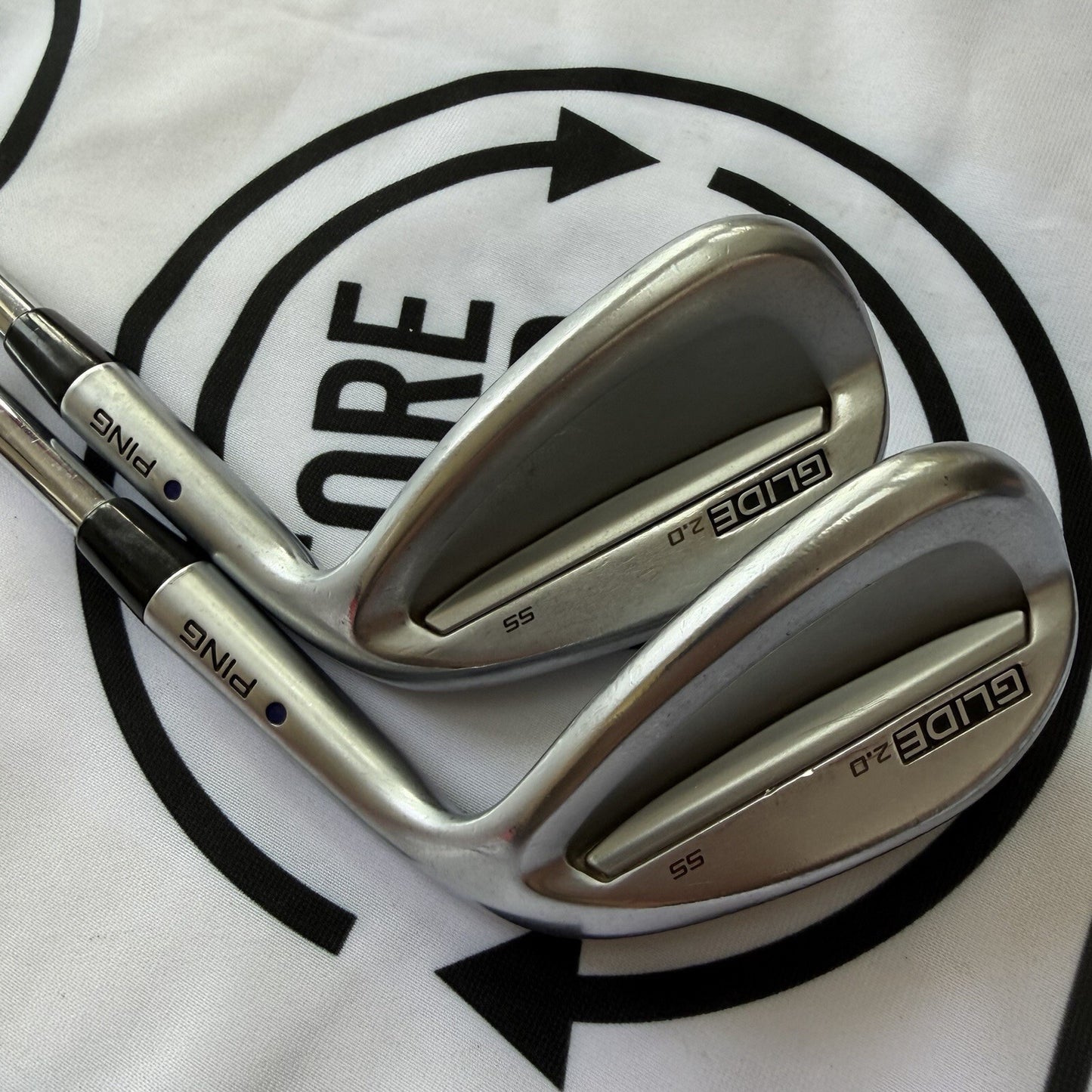 PING GLIDE 2.0 WEDGE SET / 52 & 56 / RH / Blue Dot / RH / 110g Reg Flex / GOOD