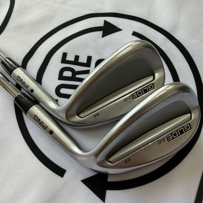 PING GLIDE 2.0 WEDGE SET / 52 & 56 / RH / Blue Dot / RH / 110g Reg Flex / GOOD