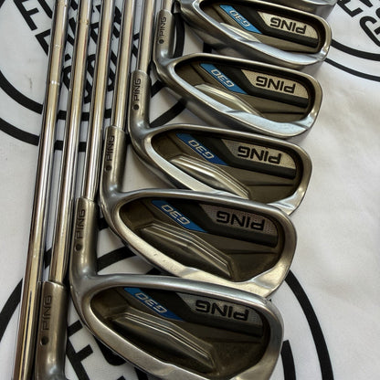 PING G30 IRONS / 4 - PW + UW / RH / Regular Flex / Black Dot / GOOD USED
