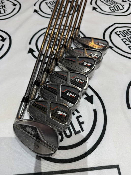 TAYLORMADE M6 IRONS / 5 - SW / Mens RH / 85g Reg Flex / GOOD USED