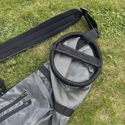 GOLF SUNDAY BAG / Grey/Solver / 2 Way Divide / Lightweight / One Strap / GOOD US
