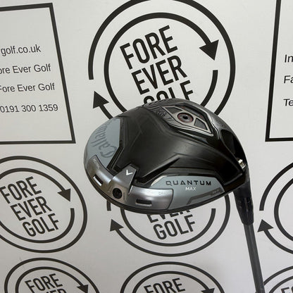 CALLAWAY QUANTUM MAX DRIVER / 10.5 Deg / RH / 50g Reg Flex / MINT USED