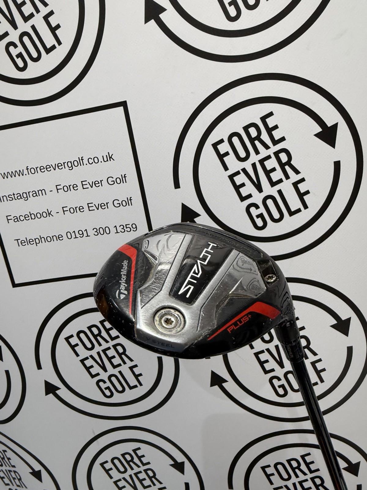 TAYLORMADE STEALTH PLUS+ 3 WOOD / 15 Degree / Mens RH / 70g Stiff Flex / GOOD