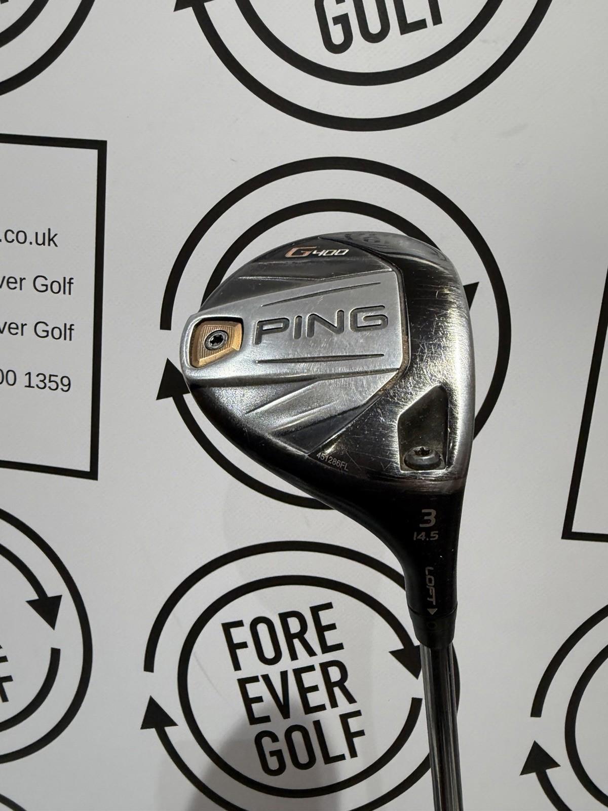 PING G400 3 WOOD / 14.5 Degree / RH / 75g Stiff Flex / GOOD USED