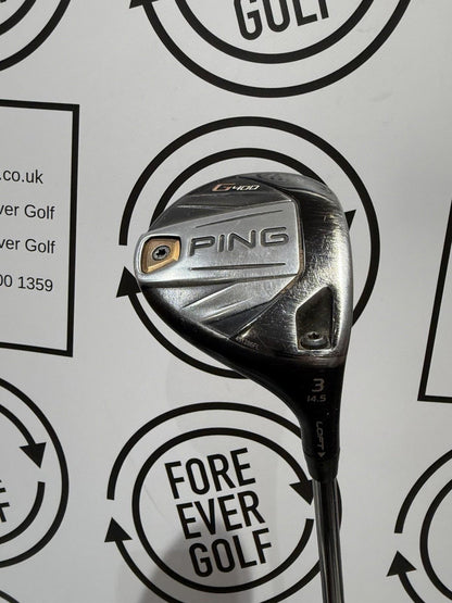 PING G400 3 WOOD / 14.5 Degree / RH / 75g Stiff Flex / GOOD USED