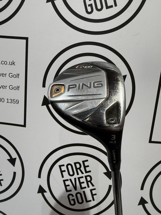 PING G400 3 WOOD / 14.5 Degree / RH / 75g Stiff Flex / GOOD USED