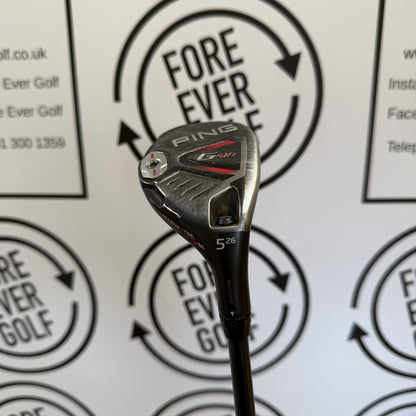 PING G410 5 HYBRID / 26 Degree / Mens RH / 70g Stiff Flex / GOOD USED