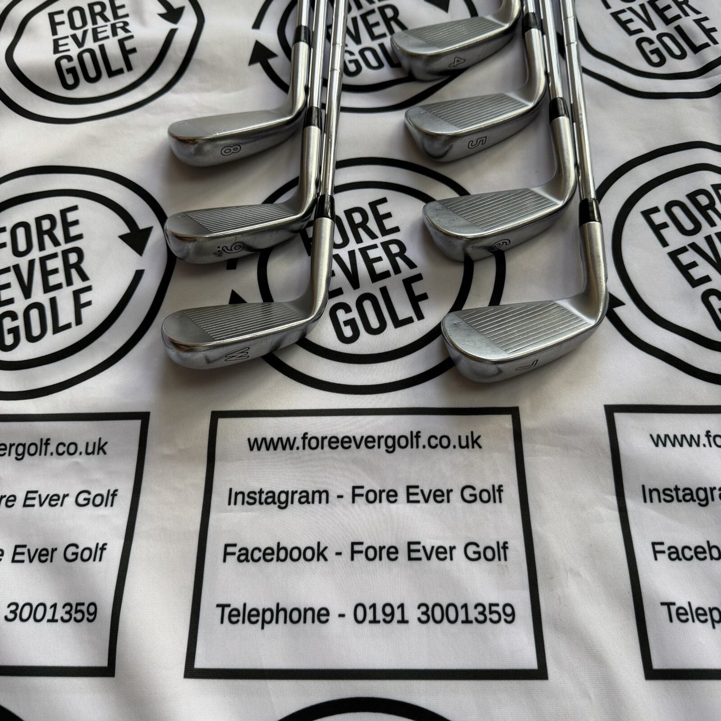 PING i200 IRONS / 4 - PW / Mens RH / BKUE DOT / 110g Reg Flex / GOOD USED