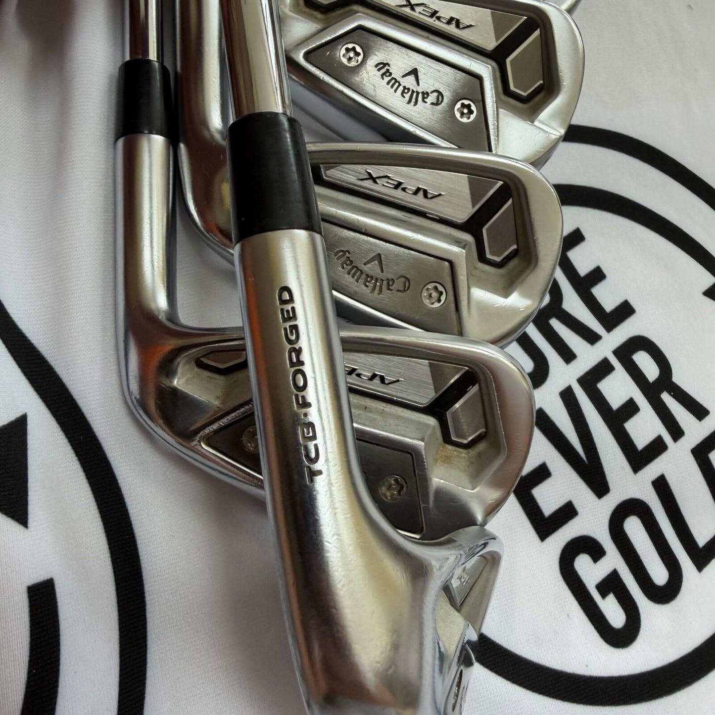 CALLAWAY TCB FORGED IRONS / 4 - PW / Mens RH / Project X 6.5 X-Stiff Flex / GOOD