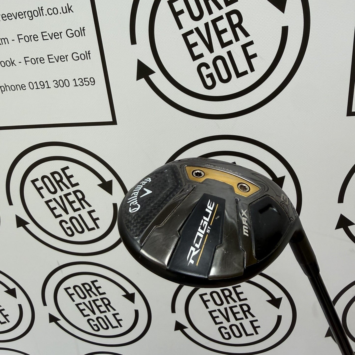 CALLAWAY ROGUE ST MAX 3 WOOD HL / 16.5 Deg / RH / 65g Stiff Flex / V.GOOD USED