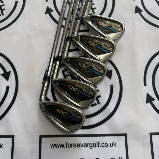 CALLAWAY XR OS IRONS / 6 - PW / Mens RH / 80g Reg Flex / GOOD USED