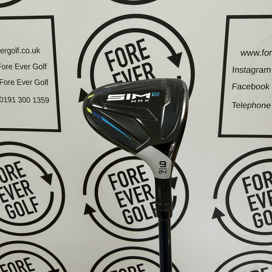 TAYLORMADE SIM2 MAX 9 WOOD / 24 Degree / Mens RH / 50g A Flex / MINT USED