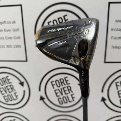 CALLAWAY ROGUE ST MAX DRIVER / 10.5 Deg / Mens RH / 50g Reg Flex / GOOD USED